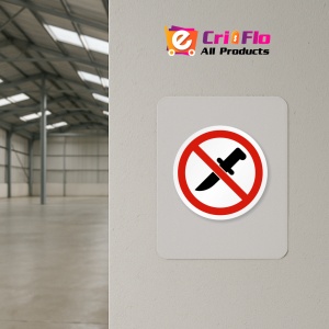 Indicator Eticheta fara cutit permis, Sticker autocolant - Img 3