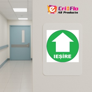 Indicator Eticheta iesire pentru podea in cerc), Sticker autocolant - Img 4