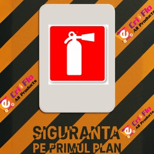 Indicator Exterior pentru stingator, Sticker autocolant - Img 2