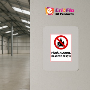 Indicator Fara alcool in acest spatiu, Sticker autocolant - Img 3