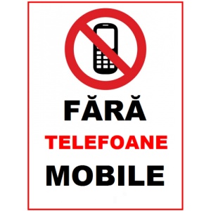 Indicator Fara telefoane mobile, Sticker autocolant