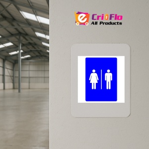 Indicator Female Male Toilet Sign Symbols Only, Sticker autocolant - Img 3