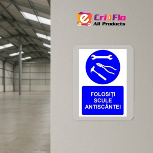 Indicator Folositi scule antiscantei indicator de obligativitate, Sticker autocolant - Img 4