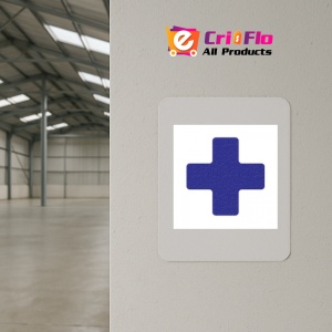 Indicator Forma + albastra pentru pardoseala din depozite si hale, Sticker autocolant - Img 3