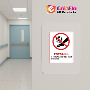 Indicator Fotbalul si jocurile cu mingea sunt interzise, Sticker autocolant - Img 4