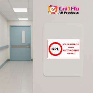 Indicator Gpl acces interzis pentru automobile pe gaz, Sticker autocolant - Img 4