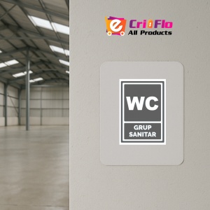Indicator Gri pentru wc grup sanitar, Sticker autocolant - Img 3