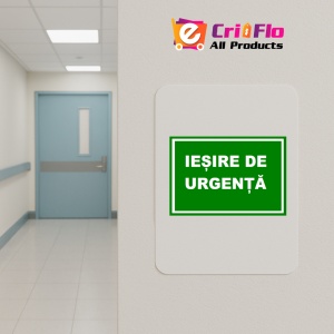 Indicator Iesire de urgenta, Sticker autocolant - Img 4
