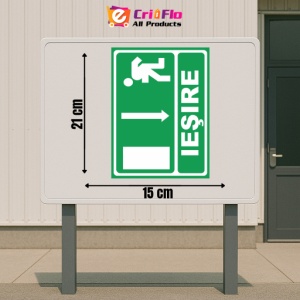 Indicator Iesire inapoi, Sticker autocolant - Img 2