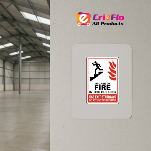 Indicator In Case of Fire In This Building Sign, Sticker autocolant - Img 3