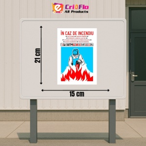 Indicator In caz de incendiu PSI, Sticker autocolant - Img 2
