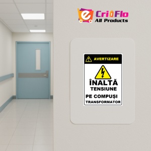 Indicator Inalta tensiune pe compusi transformator, Sticker autocolant - Img 4