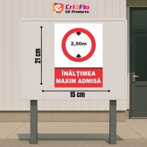 Indicator Inaltimea maxim admisa, Sticker autocolant - Img 2