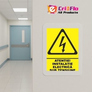 Indicator Indicator instalatie electrica sub tensiune, Sticker autocolant - Img 5