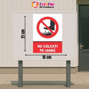 Indicator Indicator nu calcati pe iarba, Sticker autocolant - Img 2