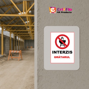 Indicator Interzis gratarul, Sticker autocolant - Img 5