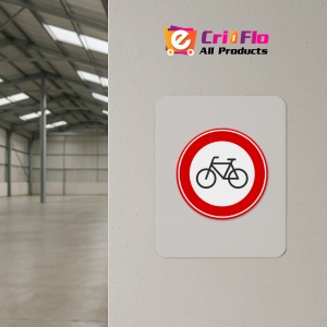 Indicator Interzis pentru biciclisti, Sticker autocolant - Img 3