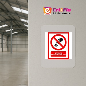 Indicator Interzis stingerea cu apa, Sticker autocolant - Img 3