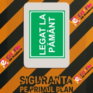 Indicator Legat la pamant, Sticker autocolant - Img 3