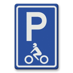 Indicator Loc de parcare motociclete, Sticker autocolant