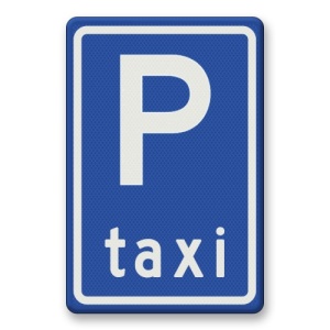 Indicator Loc de parcare taxi, Sticker autocolant