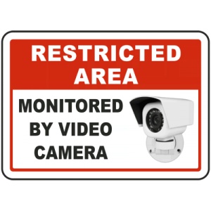 Indicator Monitored By Video Camera, Sticker autocolant