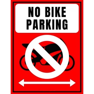 Indicator No bike parking, Sticker autocolant