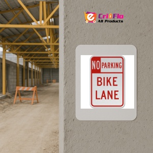 Indicator No Parking Bike Lane Sign, Sticker autocolant - Img 5