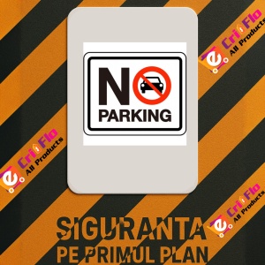 Indicator No Parking No sign, Sticker autocolant - Img 2