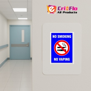 Indicator No smoking no vaping, Sticker autocolant - Img 4