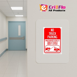 Indicator No truck parking sign, Sticker autocolant - Img 4