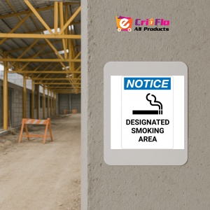 Indicator Notice designated smoking area sign, Sticker autocolant - Img 5