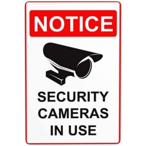 Indicator Notice security cameras in use, Sticker autocolant