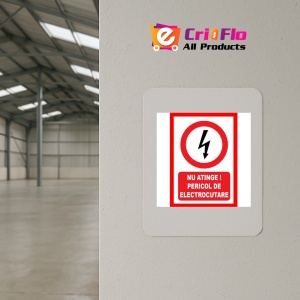 Indicator Nu atinge pericol de electrocutare, Sticker autocolant - Img 3