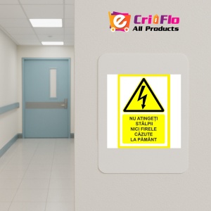 Indicator Nu atingeti stalpii nici firele cazute la pamant, Sticker autocolant - Img 4