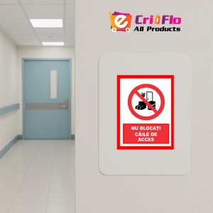 Indicator Nu blocati caile de acces, Sticker autocolant - Img 4