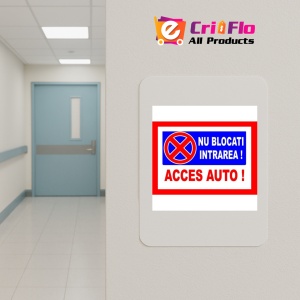 Indicator Nu blocati intrarea acces auto, Sticker autocolant - Img 4
