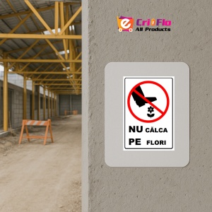 Indicator Nu calca pe flori, Sticker autocolant - Img 5