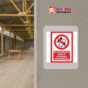 Indicator Nu introduceti mana in interiorul mecanismului, Sticker autocolant - Img 5