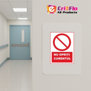 Indicator Nu opriti curentul, Sticker autocolant - Img 4