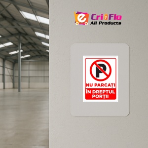 Indicator Nu parcati in dreptul portii, Sticker autocolant - Img 3