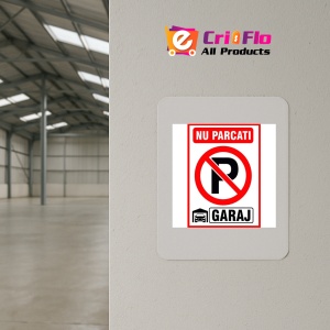 Indicator Nu parcati in fata garajului v2, Sticker autocolant - Img 3