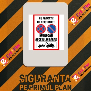 Indicator Nu parcati nu stationati nu blocati accesul in garaj, Sticker autocolant - Img 2