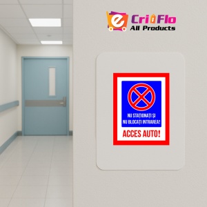 Indicator Nu stationati si nu blocati intrarea, Sticker autocolant - Img 4