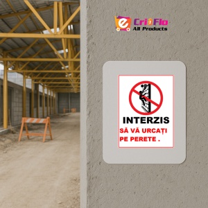 Indicator Nu va urcati pe perete, Sticker autocolant - Img 5
