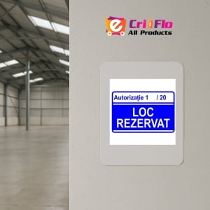 Indicator Numar autorizatie pentru loc rezervat, Sticker autocolant - Img 3