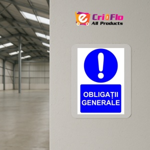 Indicator Obligatii generale indicator de obligativitate, Sticker autocolant - Img 4