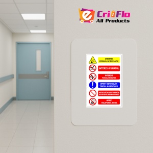 Indicator Panou pentru protectia muncii, Sticker autocolant - Img 4