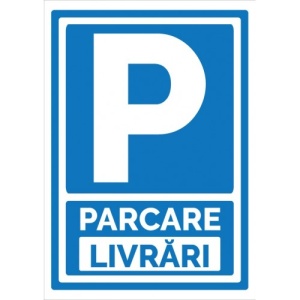 Indicator Parcare livrari v1, Sticker autocolant