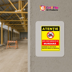 Indicator Pentru apa contaminata si murdara, Sticker autocolant - Img 5